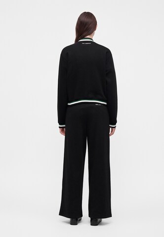 Karl Lagerfeld - Sudadera con cremallera 'IKON' en negro