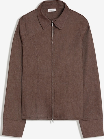 Camicia da donna di Bershka in marrone: frontale