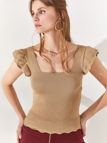 olalook Pullover in Braun