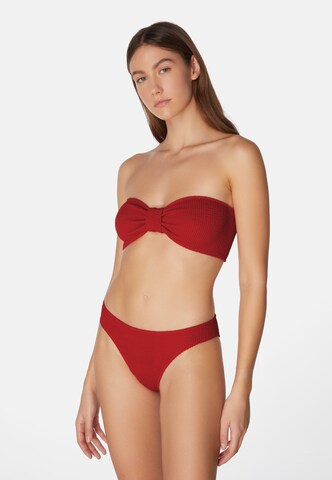 SORBET ISLAND Bandeau Bikini 'Lory' in Red: front