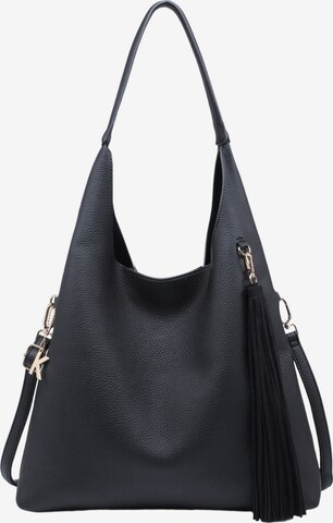 Borsa a mano 'Borsa a mano donna Kassandra Éclaire poliestere chiusura zip' di Kassandra in nero: frontale