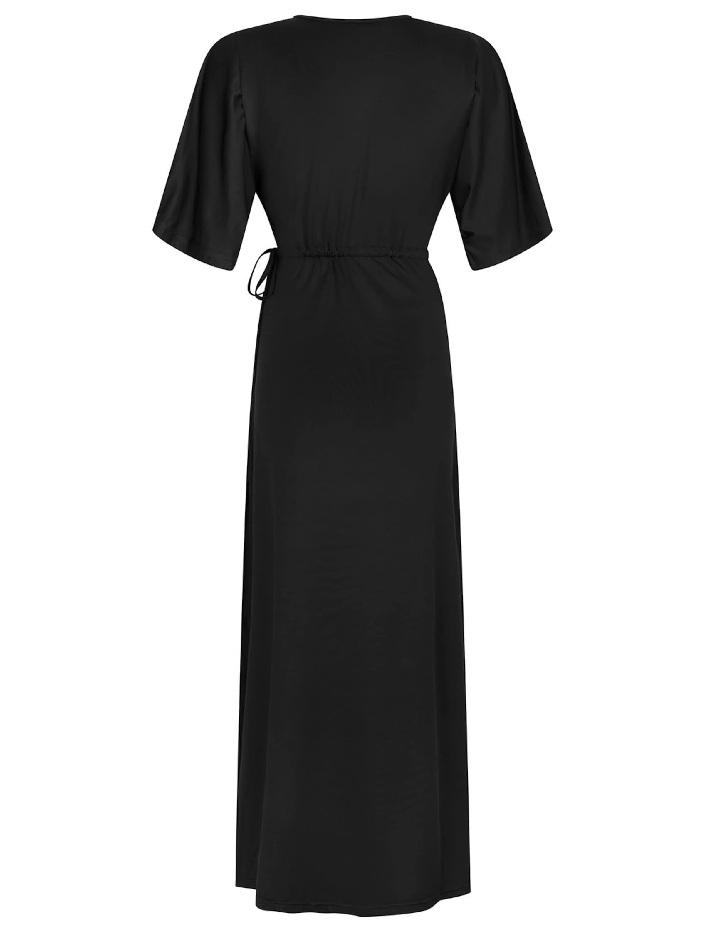 Chic by Lirette Dress 'Kimono Lotus Natural' in Black