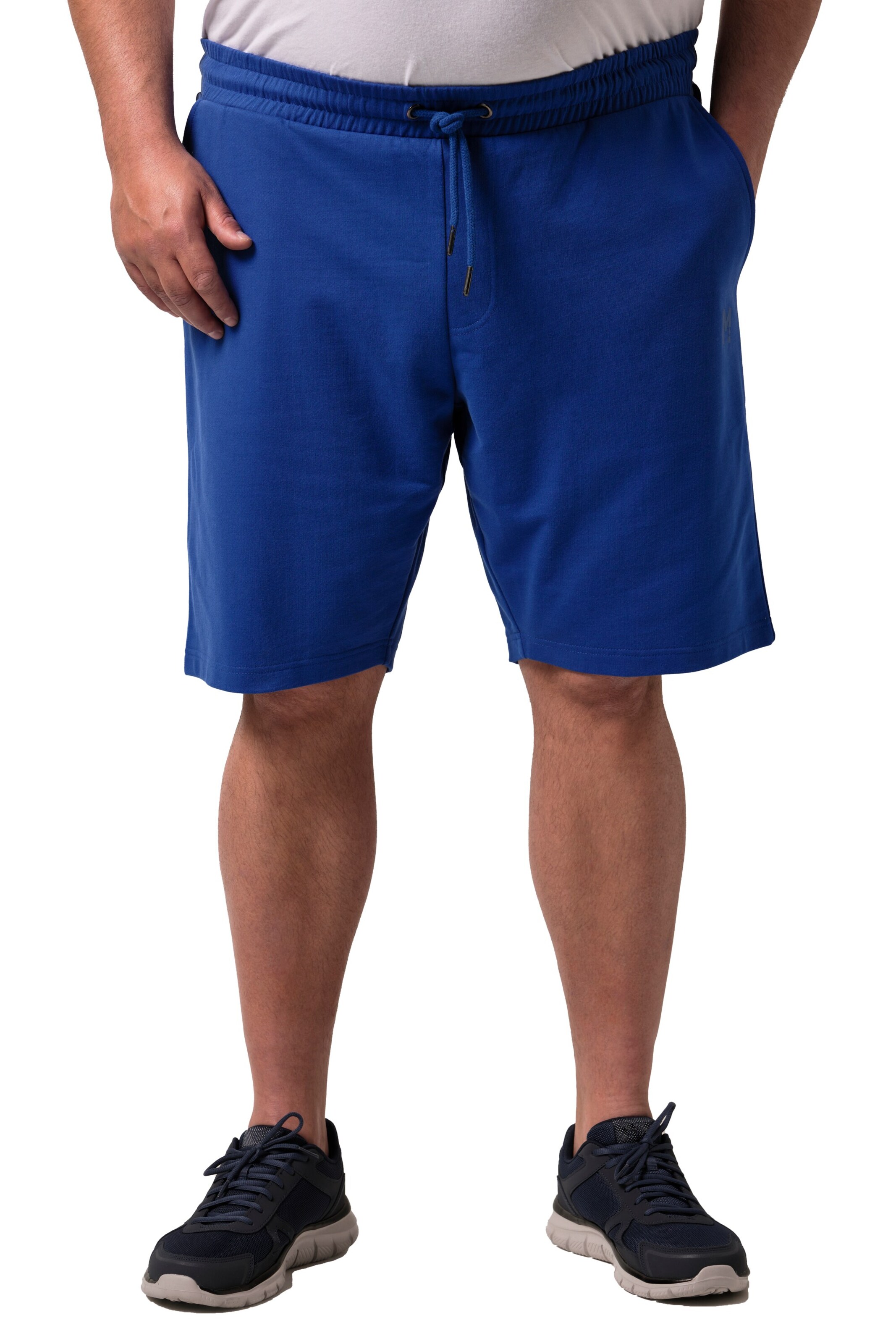 Men Plus Regular Pants in Blue: front