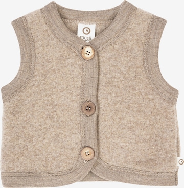 Gilet Müsli by GREEN COTTON en beige : devant