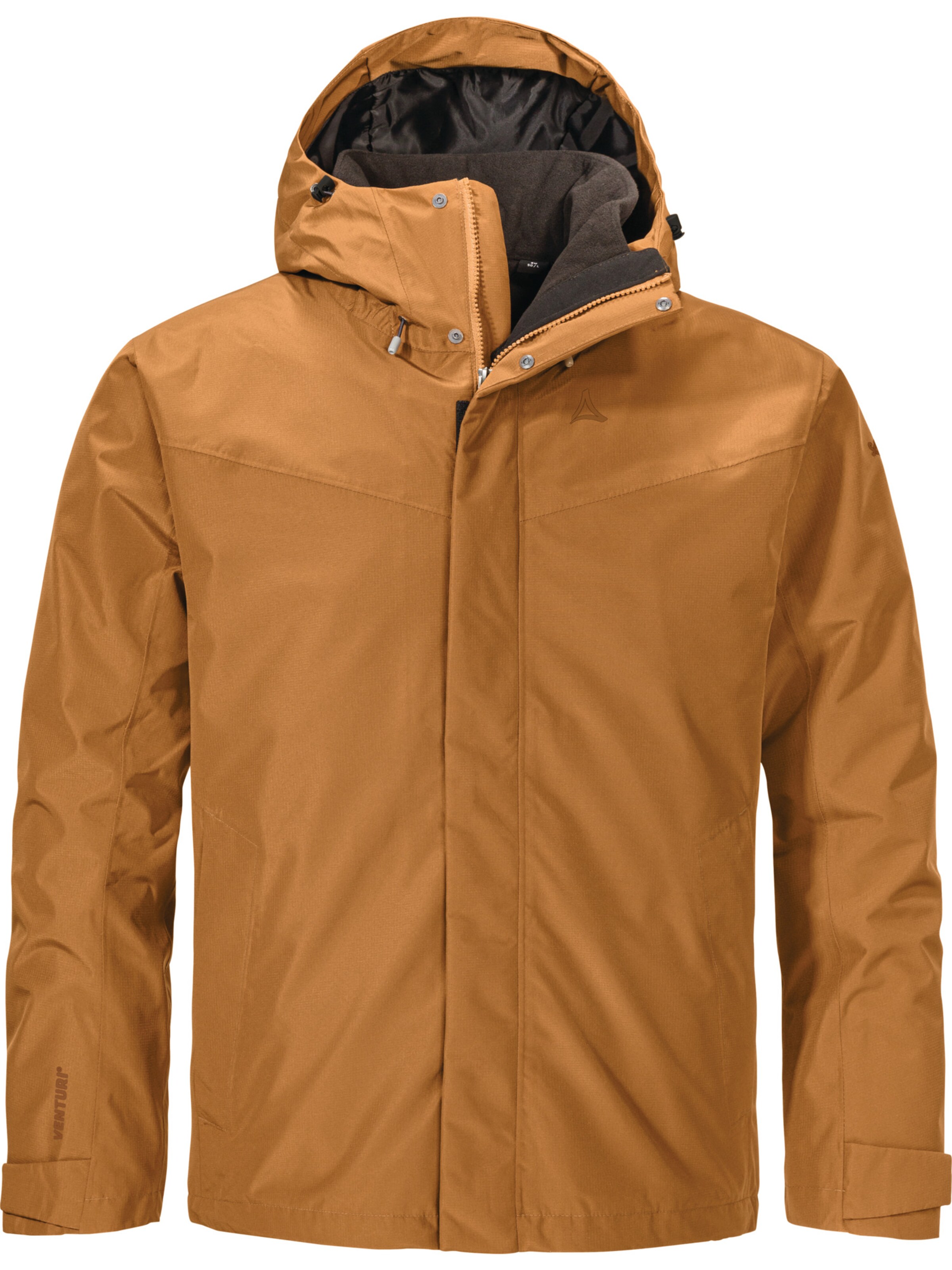 Schöffel Outdoorjas 'Okere' in Bruin: voorkant