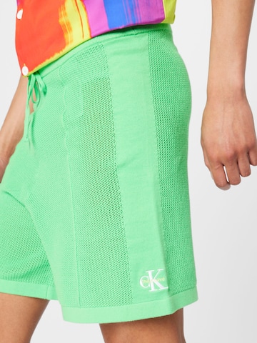 Calvin Klein Jeansregular Hlače - zelena boja