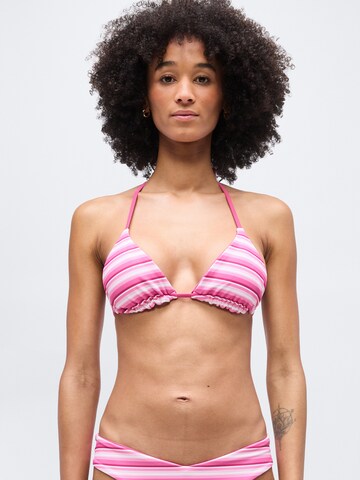 HOLLISTER Triangel Bikinitop in Pink: Vorderseite