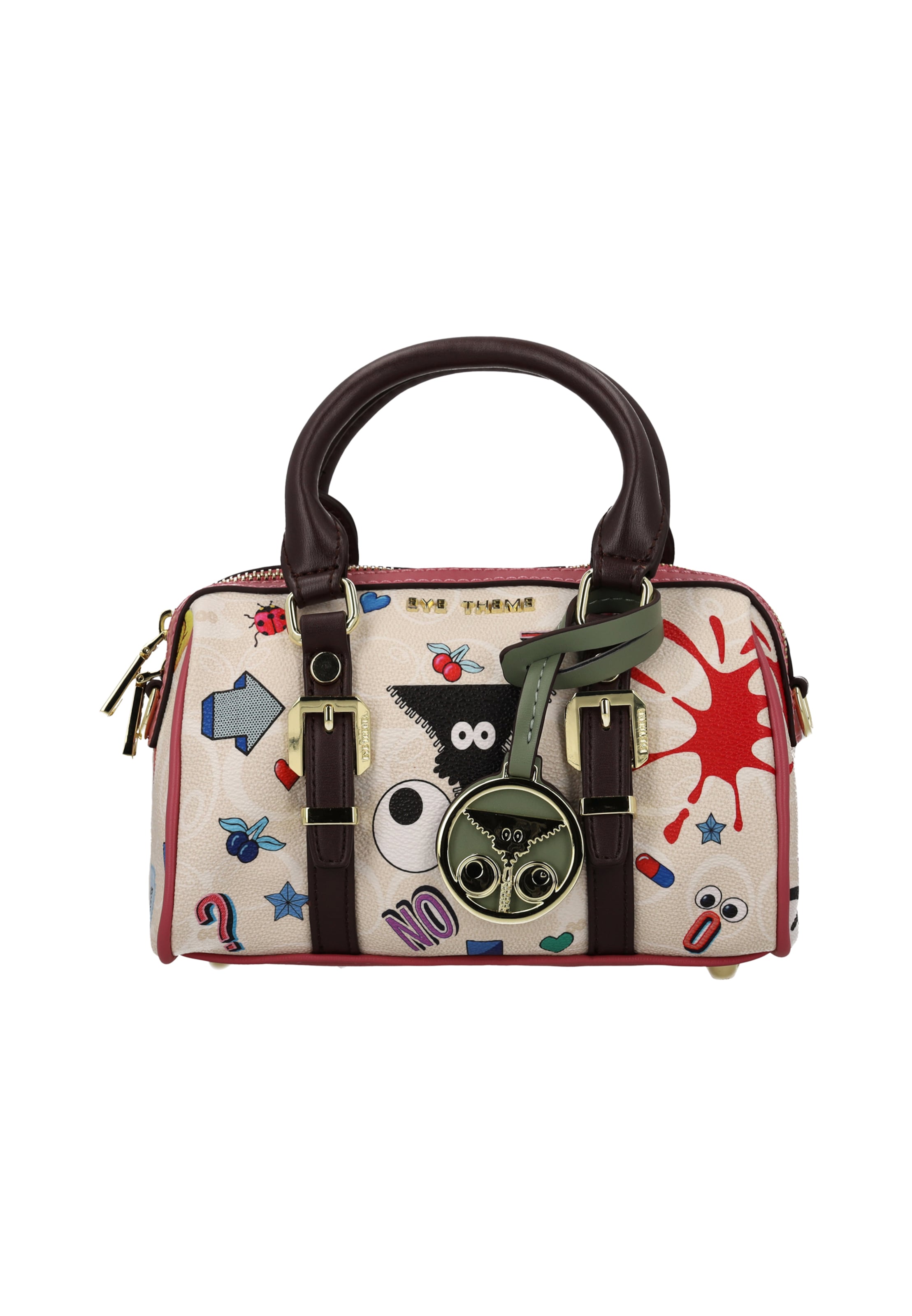 MYMO Handtasche 'EYETHEME' in Weiß: Vorderseite