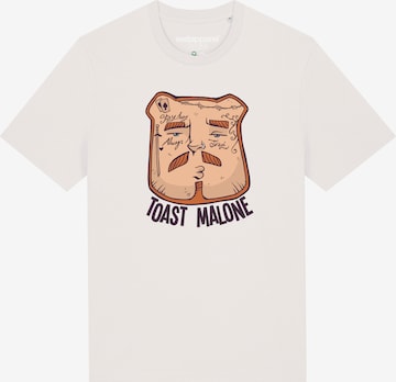 T-Shirt ' Toast Malone ' Watapparel en blanc : devant