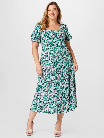 Dorothy Perkins Curve Zomerjurk in Groen: voorkant