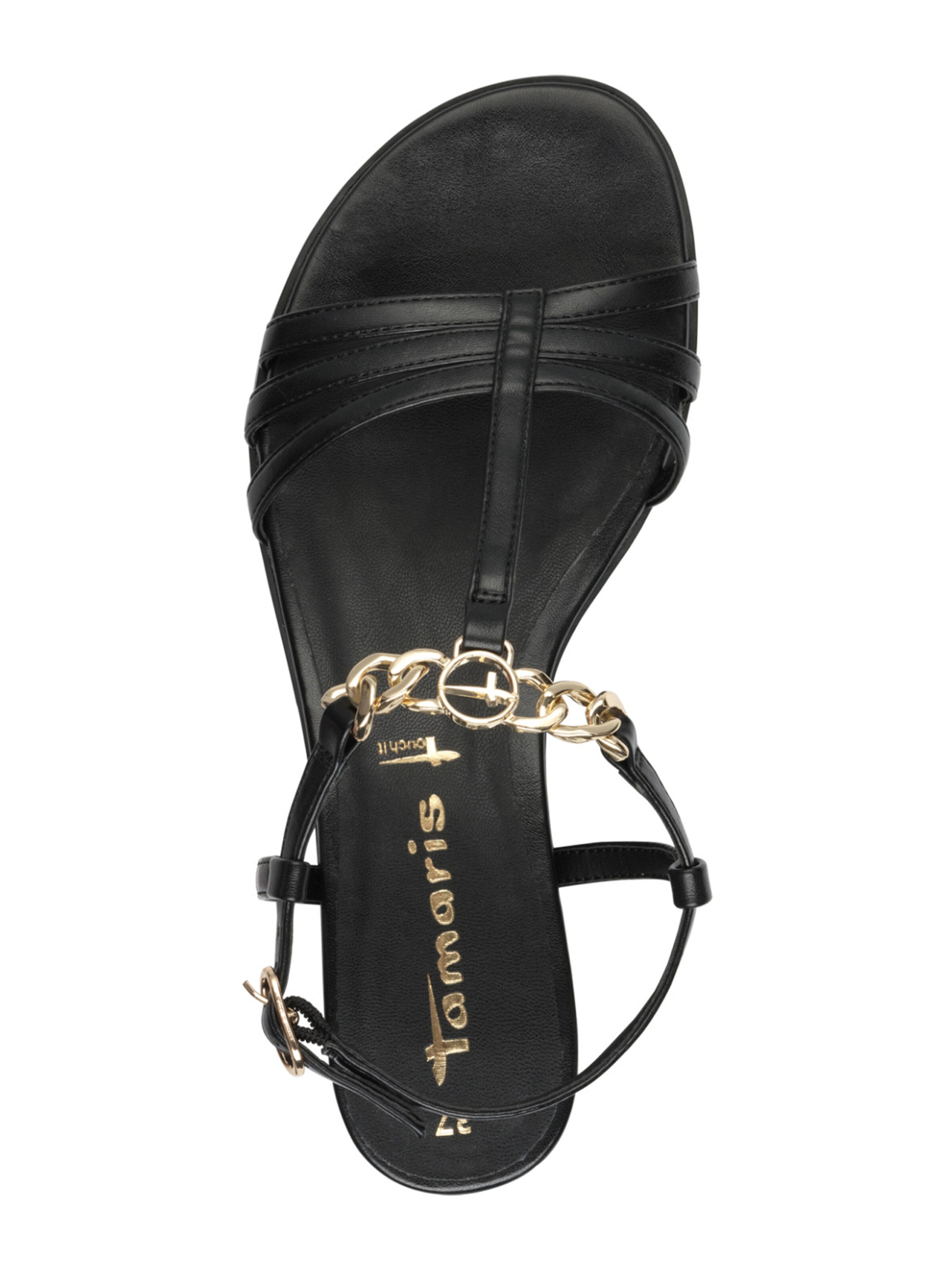 Tamaris Strap sandal in Black