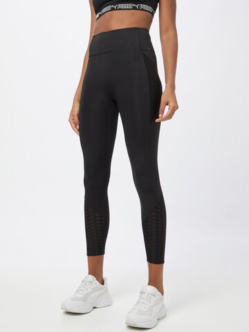 PUMA Skinny Workout Pants 'Forever' in Black: front