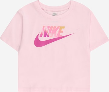 Nike Sportswear Λειτουργικό μπλουζάκι 'FUTURA' σε ροζ: μπροστά
