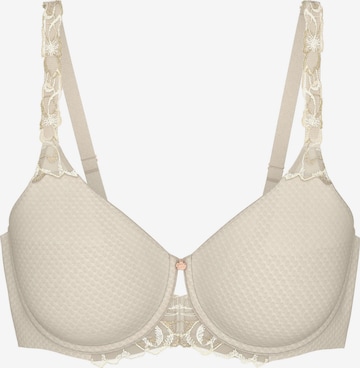 TRIUMPH Triangel Bügel-BH ' Wild Azalea Florale ' in Beige: Vorderseite