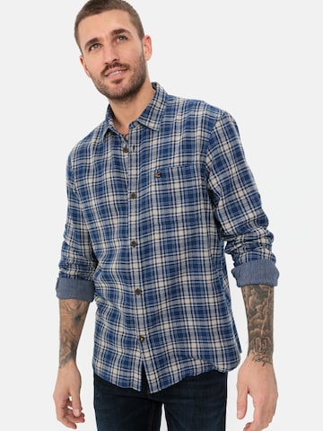 CAMEL ACTIVE Regular fit Button Up Shirt in Blue: front