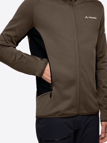 VAUDE Funktionele fleece-jas 'Monviso' in Bruin