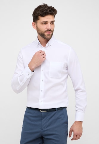 ETERNA Regular fit Button Up Shirt in White: front