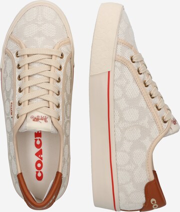 COACH Platform trainers in Beige