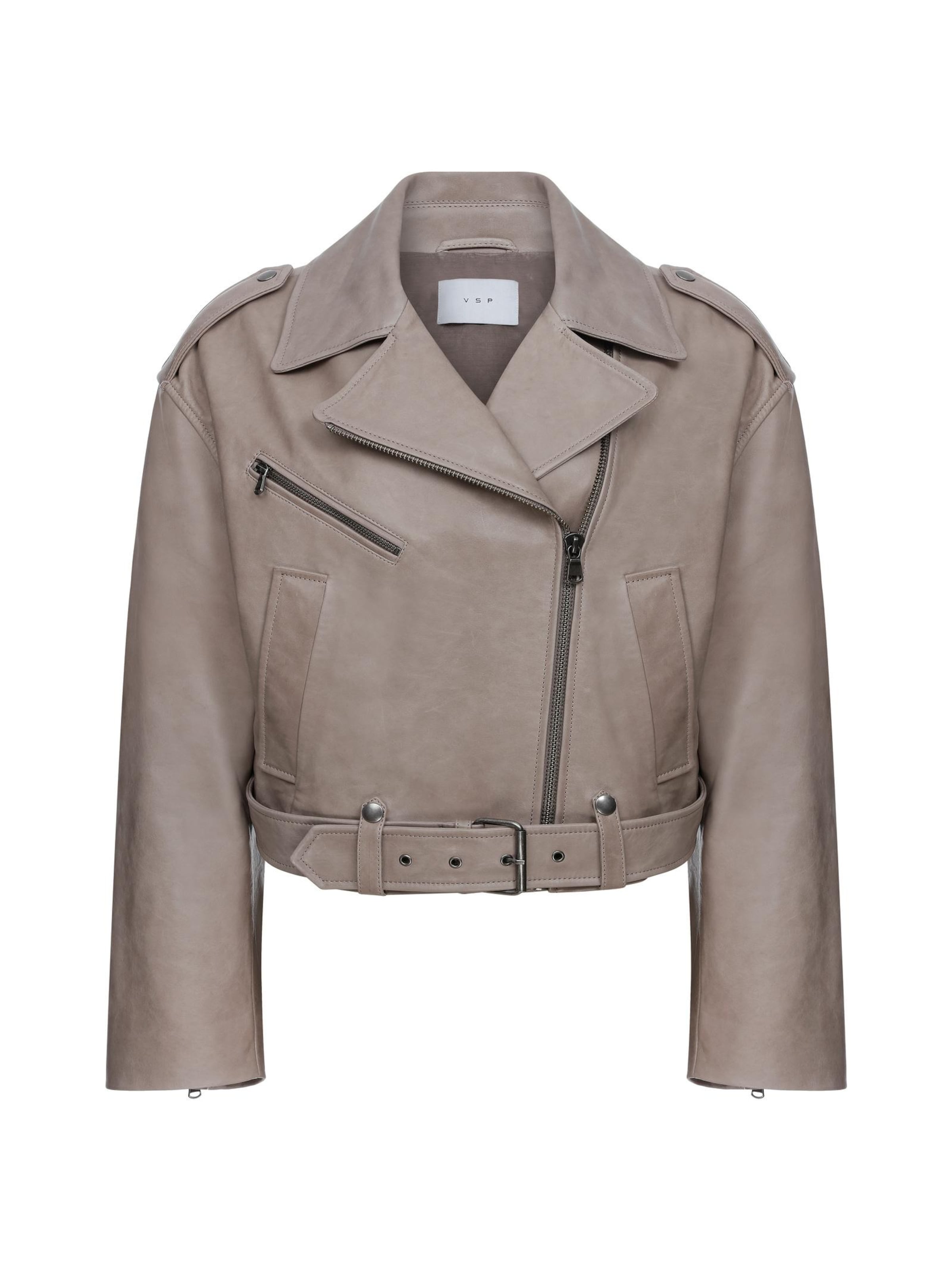 V S P Vinterjakke 'Anya' i beige: forside