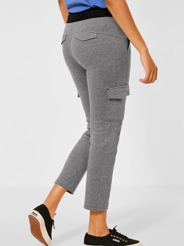 STREET ONE Slimfit Cargohose in Grau