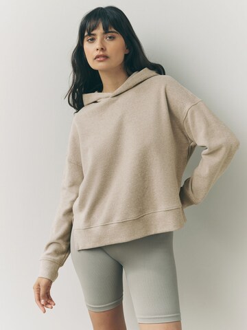 Next Pullover i overstørrelse i beige: forside