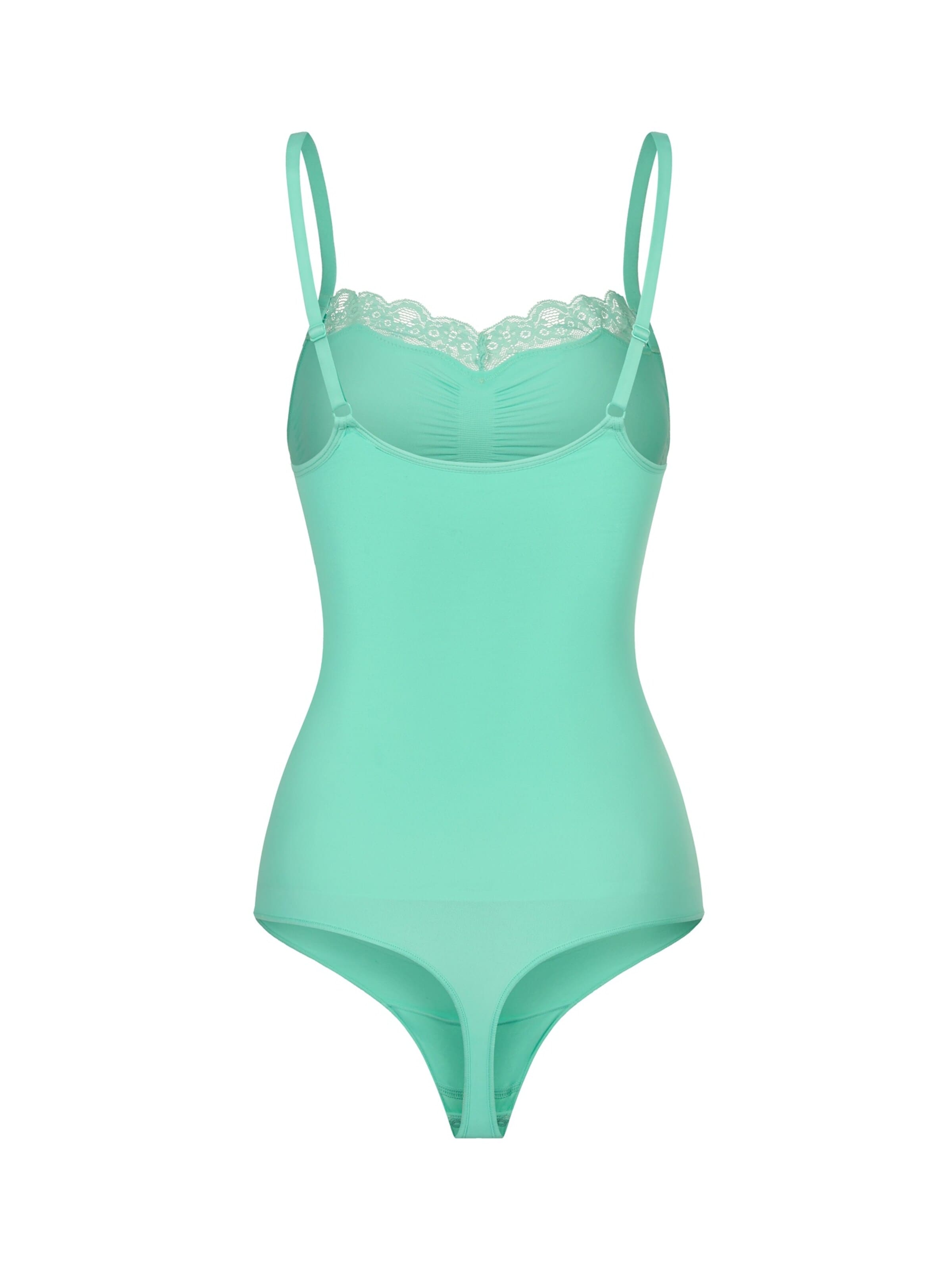 cfabBodi za oblikovanje 'Bodysuit Sculpting Shapewear mit Lace' - zelena boja