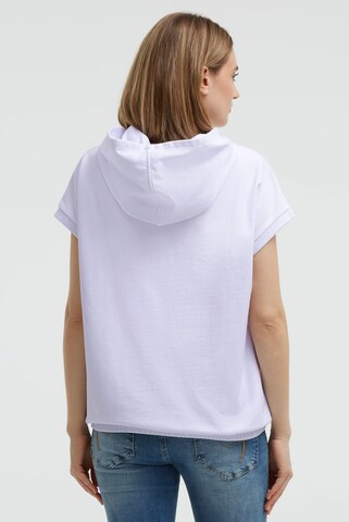 Soccx Hoodie mit All Over Print in Weiß