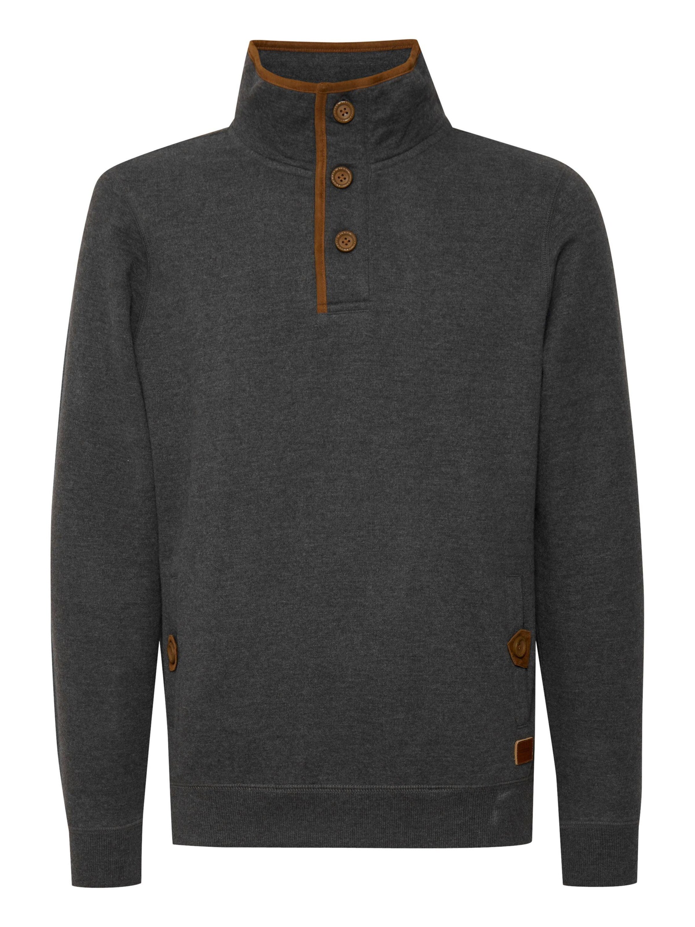 BLEND - Sweatshirt 'Achlias' em cinzento: frente