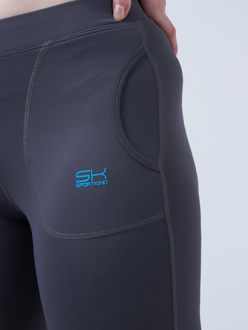 Skinny Leggings 'Leggings' SPORTKIND en gris