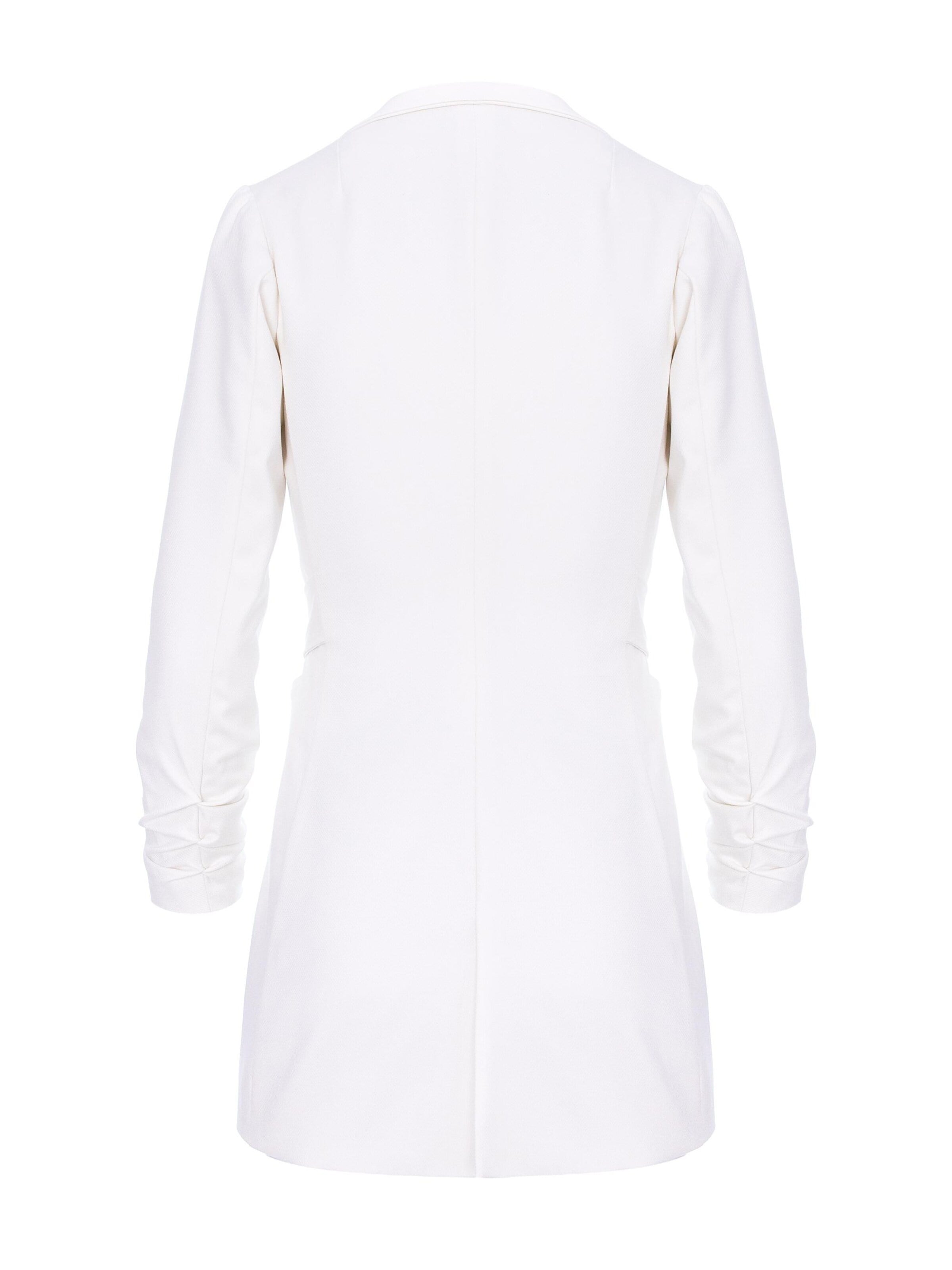 AVENUE N°29 - Blazer 'Single Breasted Wool Blazer With In Seam Belt' en blanco
