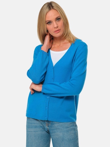 Goldner Knit Cardigan in Blue: front