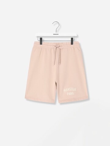 Mansour Loosefit Sportbroek 'Paris College' in Roze
