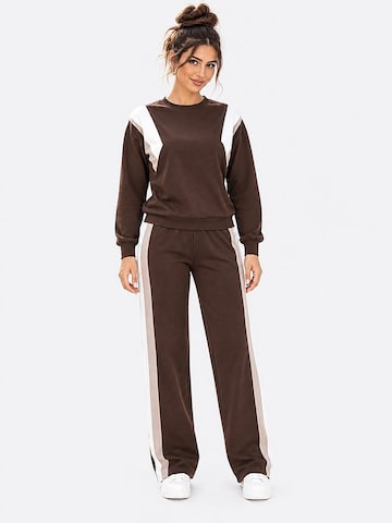 Lady Bersan Leisure suit 'Zweiteiliges Set' in Brown: front