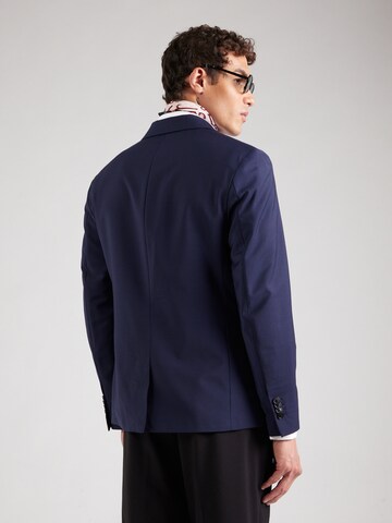 Calvin Klein Slim Fit Business-Sakko in Blau: Rückseite
