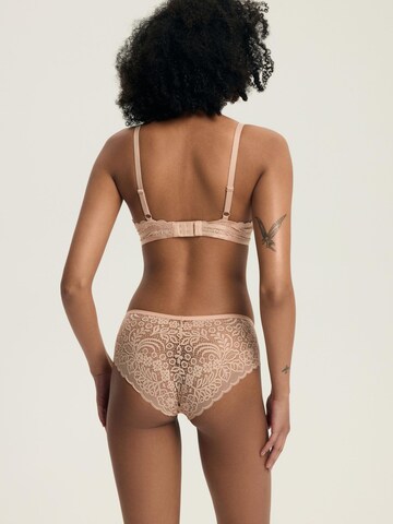 Push-up Reggiseno 'Push-up-BH Hint, florale Spitze, herausnehmbare Polster 80B' di Henderson in beige