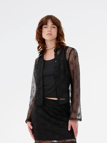 Camicia da donna 'Rocco' di modström in nero: frontale