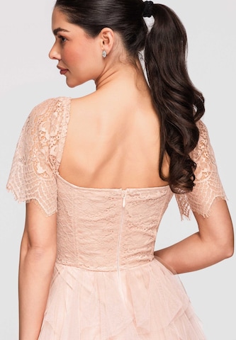 Ombre Evening Dress in Beige