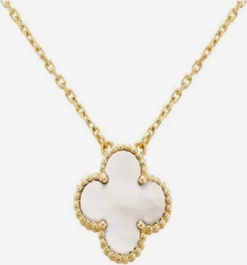 ROUGEMONT Jewellery Kette 'Kleeblatt Glücksbringer Halskette 45cm' in Gold: Vorderseite