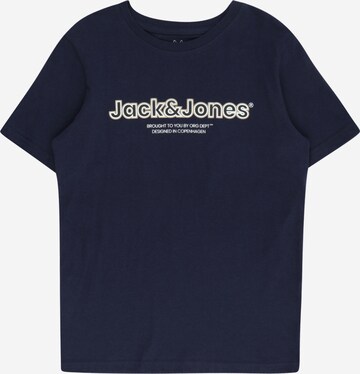 Jack & Jones Junior Футболка 'LAKEWOOD' в Синий: спереди