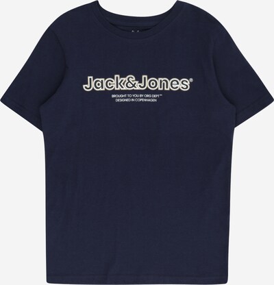 Tricou 'LAKEWOOD' Jack & Jones Junior pe bej / bleumarin / gri / alb, Vizualizare produs