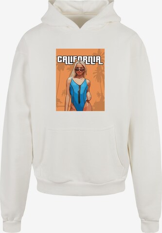 Merchcode Sweatshirt 'Grand California' in Wit: voorkant