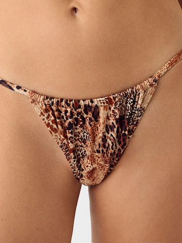 Bershka Bikini Bottoms in Brown