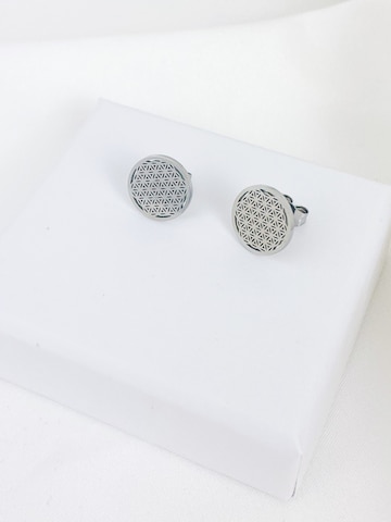 Hey Happiness - Pendientes 'Flower Of life' en plata