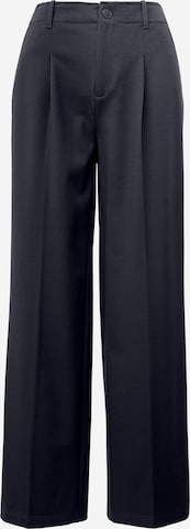 s.Oliver Pleat-Front Pants in Blue: front