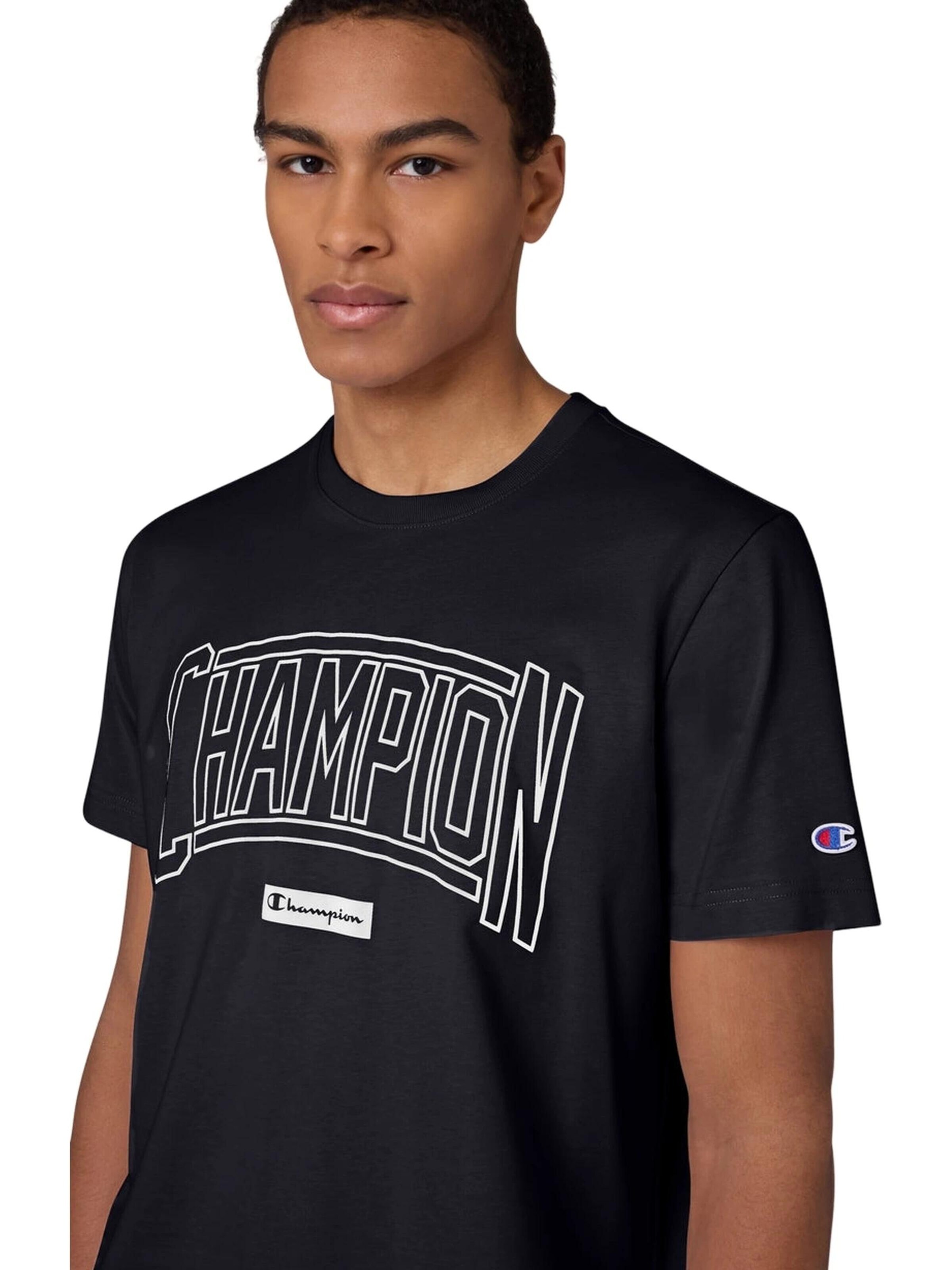T-Shirt 'Camiseta champion negra puff print crewneck tee' Champion -DO NOT USE- en noir