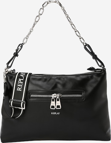 REPLAY - Bolso de hombro en negro: frente