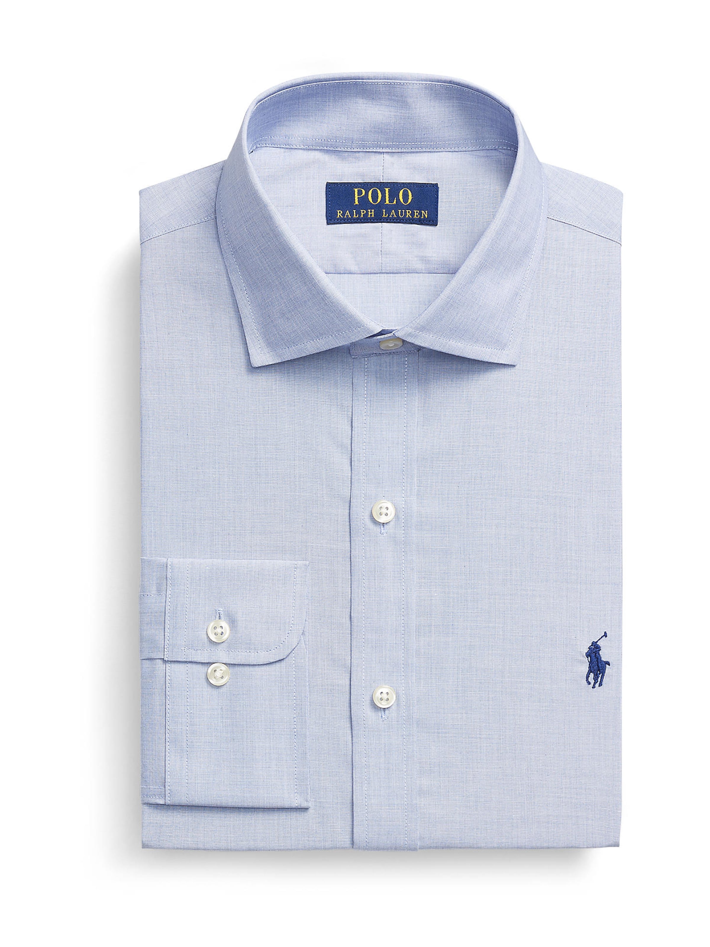 Polo Ralph Lauren Slim fit Πουκάμισο σε μπλε: μπροστά