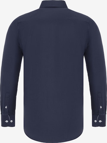 DENIM CULTURE Regular fit Button Up Shirt 'EDIZ' in Blue