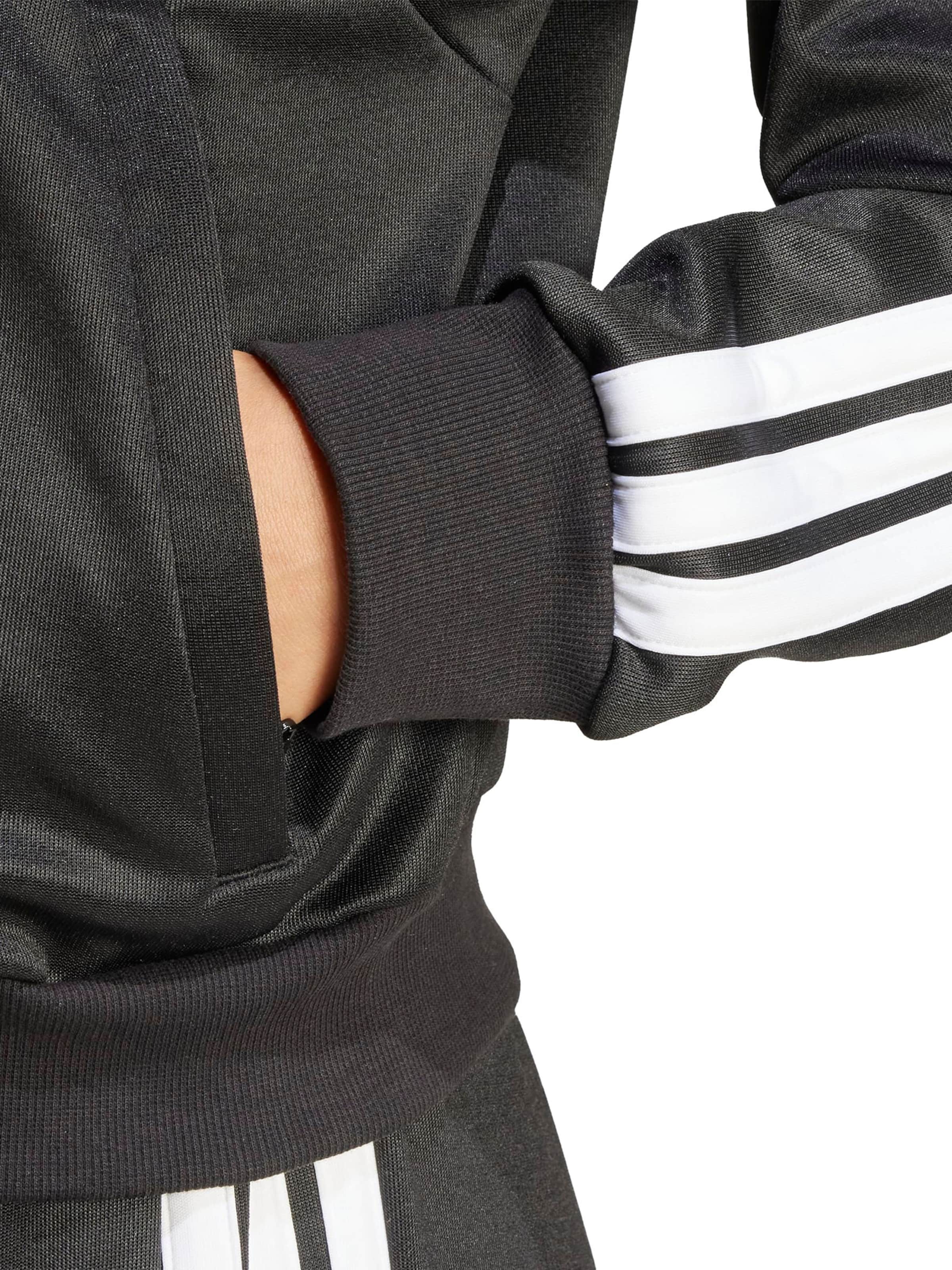 ADIDAS SPORTSWEAR Športová mikina so zipsom 'Tiro' - Čierna