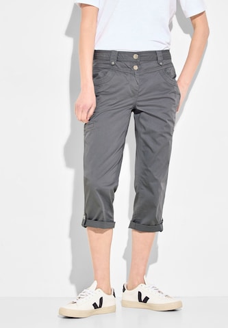 CECIL Slim fit Pants in Grey: front